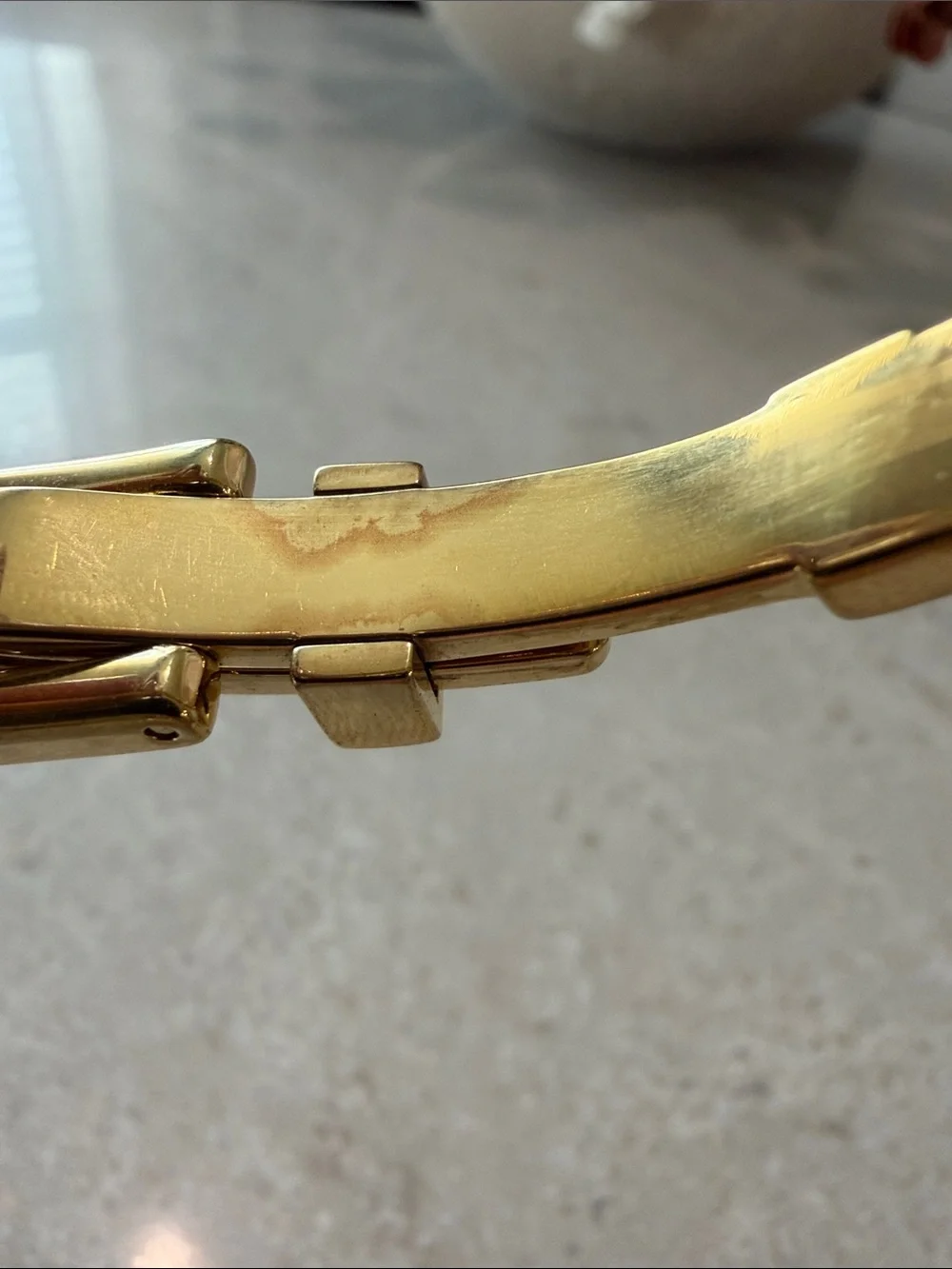 Michael Kors Gold and Turquoise Buckle Bracelet